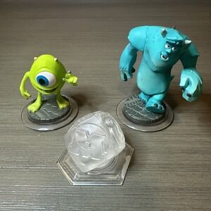 Disney Infinity Monsters Inc. Set - Sulley, Mike, and Playset Crystal